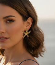Muriel — 18K Gold Plated Ocean Glint Earrings
