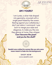 Lunéa — 925 Sterling Silver Geometric Necklace with Freshwater Pearl