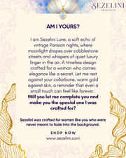 Sezelini Lune — 925 Sterling Silver Dorée Pendant