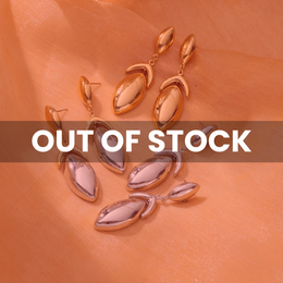 Aqualisse — 18K Gold Plated Water Droplet Drop Earrings