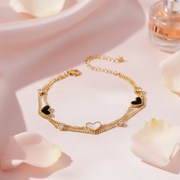 Lunetta Heart — Premium Heart-Shaped Charm Bracelet