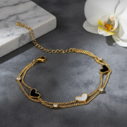 Lunetta Heart — Premium Heart-Shaped Charm Bracelet