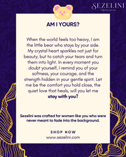 Lunabelle – 925 Sterling Silver Bear Charm Necklace with Austrian Crystal Accents