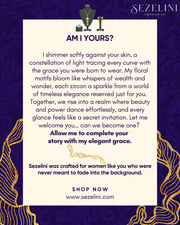 Sezelini Lumière — 925 Sterling Silver Geometric Floral Zircon Jewelry Set