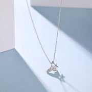 Aqualure —  925 Sterling Silver Starfish & Fish Tail Motifs Necklace