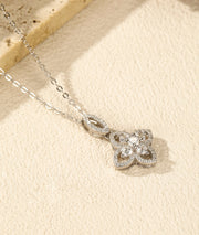 Sezelini Éclat – 925 Sterling Silver Floral Zircon Jewelry Set