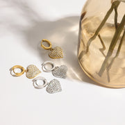 Cœur Libre — Heart-Shaped Premium Drop Earrings