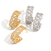 Forme Pure — Geometric Silhouette Stud Earrings