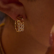 Forme Pure — Geometric Silhouette Stud Earrings