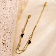 Lunetta Heart — Premium Heart-Shaped Charm Bracelet