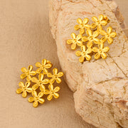 Flocon d’Or — Snowflake 18K Gold Plated Studs