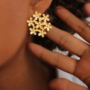 Flocon d’Or — Snowflake 18K Gold Plated Studs