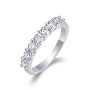 Lueur d’Amour — 0.7ct Certified Moissanite Silver Ring