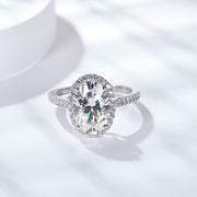Sezelini “Eternal Grace” 3.0ct Oval Certified Moissanite Ring