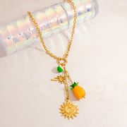 Dolcefrutta — 18K Gold Plated Fruit Charm Necklace