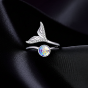 Marella — White Gold Plated Fish Tail 925 Sterling Silver Ring