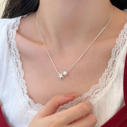 Lustrella — Starfish Glass Bead Bamboo 925 Sterling Silver Necklace