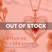 Rosavive — 925 Sterling Silver Double Heart & Rose Necklace