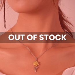 Fleur de Soleil — 925 Sterling Silver Vintage Sunflower & Daisy Necklace