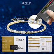 Luminara — GRA Certified D Color Moissanite Tennis Bracelet