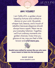 Trèfle d’Or — 18K Gold Plated 925 Sterling Silver Four-Leaf Clover Bracelet