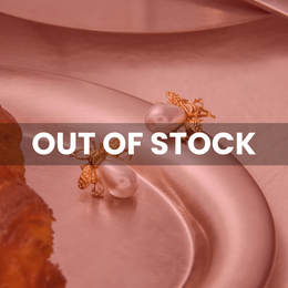 Reine Abeille — 18K Gold Plated Pearl Bee Studs