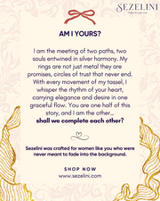 Liaison Élégante — 925 Sterling Silver Double Ring Tassel Necklace