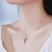 Siréna — 925 Sterling Silver Starfish, Hippocampus & Shell Motif Necklace