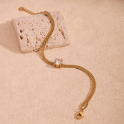 Golden Axis — 14K Gold Plated Geometric Bracelet