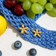 Fleur Dorée — 18K Gold Plated Floral Stud Earrings