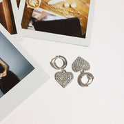 Cœur Libre — Heart-Shaped Premium Drop Earrings