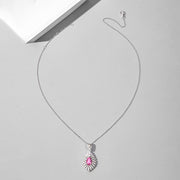 Larmes de Lumière — 925 Sterling Silver CZ Diamond Droplet Necklace