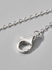 Larmes de Lumière — 925 Sterling Silver CZ Diamond Droplet Necklace