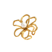 L’Or Botanique — Golden Garden Ring in 18K Gold Finish