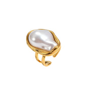 L’Or Botanique — Golden Garden Ring in 18K Gold Finish