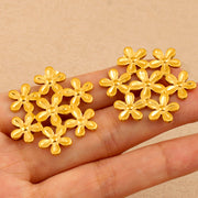 Flocon d’Or — Snowflake 18K Gold Plated Studs