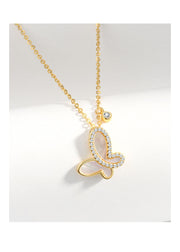 Papillon de Grâce — 925 Sterling Silver Butterfly Necklace