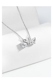 Cygne d’Amour — 925 Sterling Silver Swan Necklace