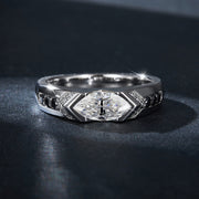 Éclat Véritable – 1.0ct Certified Moissanite Promise Ring