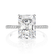 Éclat Radiant – 3.0ct Moissanite Statement Ring