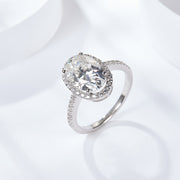 Sezelini “Eternal Grace” 3.0ct Oval Certified Moissanite Ring