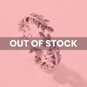 Feuille d’Azur — 925 Sterling Silver Turquoise Leaf Open Ring