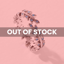 Feuille d’Azur — 925 Sterling Silver Turquoise Leaf Open Ring