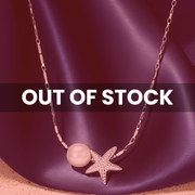 Lustrella — Starfish Glass Bead Bamboo 925 Sterling Silver Necklace